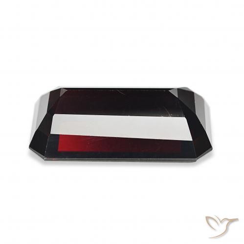 Grenat pyrope Rouge noirâtre naturelle Octogone / coupe Émeraude, 15.14 ct, VS