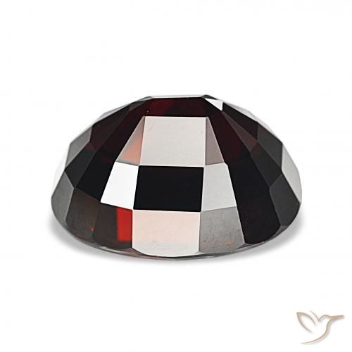 Grenat pyrope Rouge foncé naturelle ovale, 11.06 ct, VVS