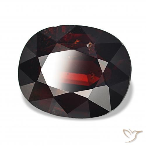 Grenat pyrope Rouge noirâtre naturelle ovale, 12.59 ct, SI-I1