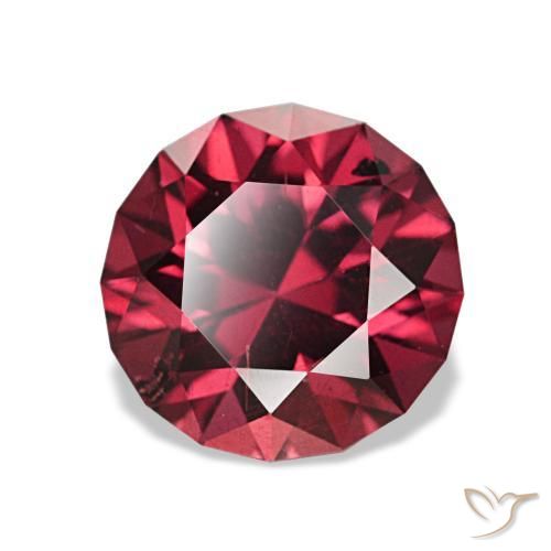 Grenat pyrope rouge naturelle coupe roude, 2,00 ct, VS