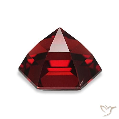 Grenat pyrope rouge naturelle forme fantaisie, 2,14 ct, VS