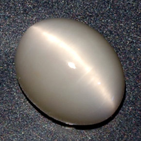 Quartz Œil de Chat Crème naturelle Coupe ovale, 2.84 ct, Opaque