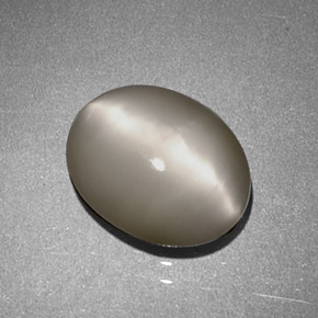 Quartz cat's eye crème naturelle coupe ovale, 1,97 ct, opaque