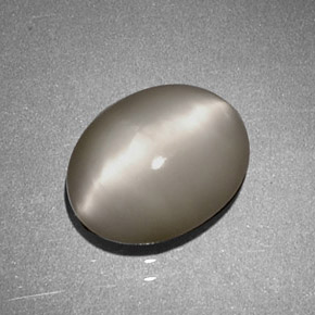 Quartz cat's eye crème naturelle coupe ovale, 1,97 ct, opaque