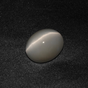 Quartz Œil de Chat Fumée naturelle Coupe ovale, 3.09 ct, Opaque