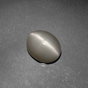 Quartz Œil de Chat Fumée naturelle Coupe ovale, 3.15 ct, Opaque