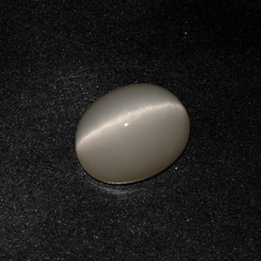 Quartz Œil de Chat Fumée naturelle Coupe ovale, 3.17 ct, Opaque