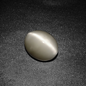 Quartz Œil de Chat Fumée naturelle Coupe ovale, 3.37 ct, Opaque