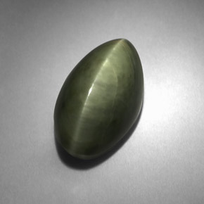Quartz œil de chat vert naturelle marquise, 6,18 ct, opaque