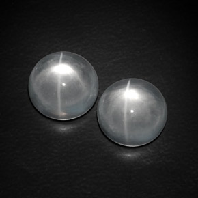Achetez naturel ct blanc quartz cat's eye gems, coupe roude, en provenance inde chez gemselect. en stock, livraison internationale!