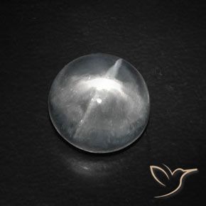 Quartz Œil de Chat Blanc clair naturelle Tour, 10.14 ct, Transparent