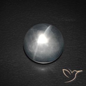 Quartz Œil de Chat Blanc clair naturelle Tour, 9.88 ct, Transparent