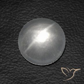 7.30ct Naturel Blanc Quartz Œil de Chat, Tour, Transparent