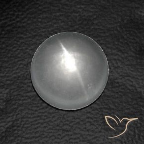 Quartz Œil de Chat Blanc naturelle Tour, 7.61 ct, Transparent