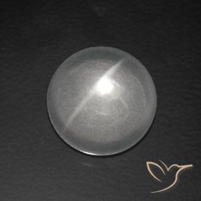 Quartz Œil de Chat Blanc naturelle Tour, 7.56 ct, Transparent