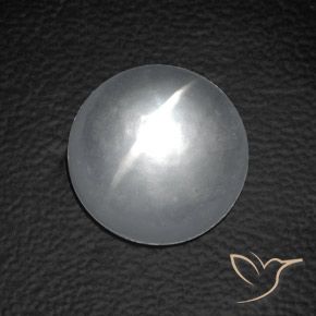 Quartz Œil de Chat Blanc naturelle Tour, 8.80 ct, Transparent