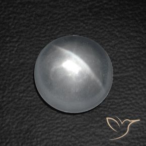 Quartz Œil de Chat Blanc naturelle Tour, 8.34 ct, Transparent