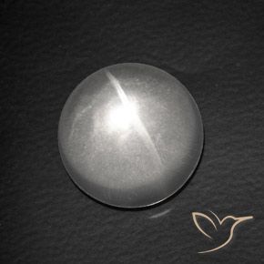 8.13ct Naturel Blanc Quartz Œil de Chat, Tour, Transparent