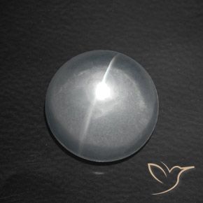 Quartz Œil de Chat Blanc naturelle Tour, 8.14 ct, Transparent