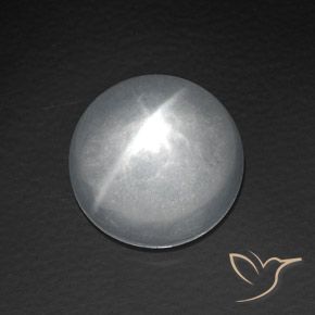 8.06ct Naturel Blanc Quartz Œil de Chat, Tour, Transparent