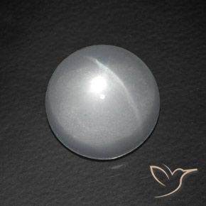 8.40ct Naturel Blanc Oeil de Chat Quartz, Tour, Transparent