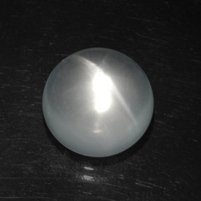 Quartz Œil de Chat Blanc naturelle Tour, 8.59 ct, Transparent