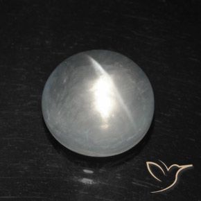 Quartz Œil de Chat Blanc naturelle Tour, 8.11 ct, Transparent
