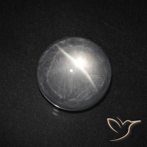 Quartz Œil de Chat Blanc clair naturelle Tour, 7.98 ct, Transparent