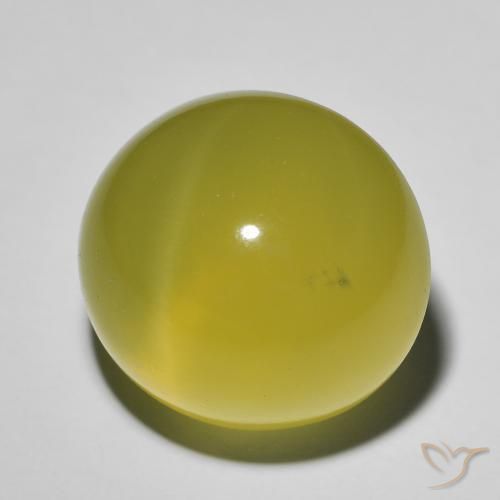 Quartz Œil de Chat Bourdon jaune naturelle ovale, 20.24 ct, Translucide