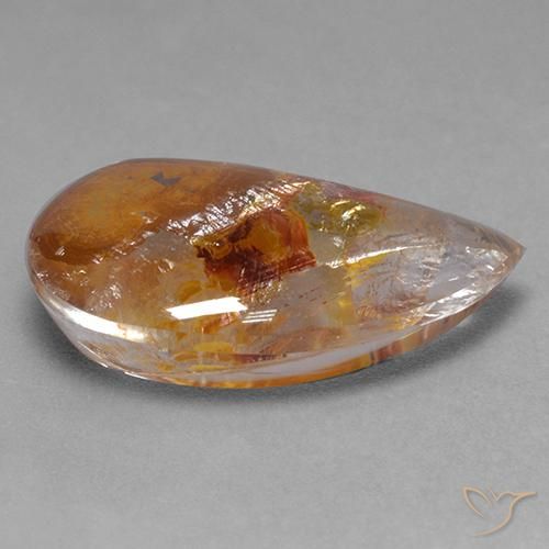 Quartz avec marcassite Multicolore naturelle Fantaisie, 16.81 ct, Transparent