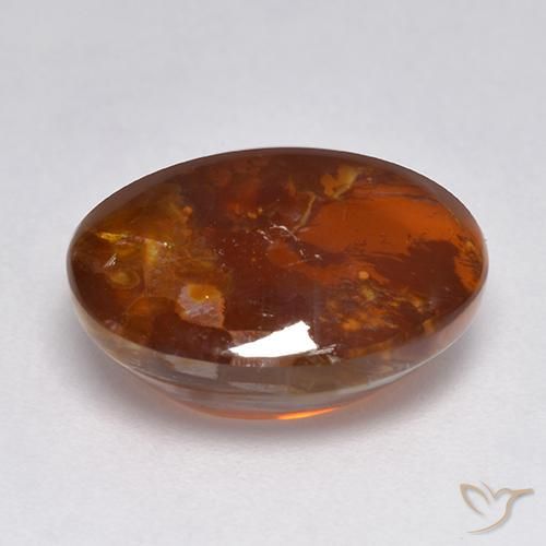 Quartz avec marcassite Multicolore naturelle ovale, 7.19 ct, Transparent