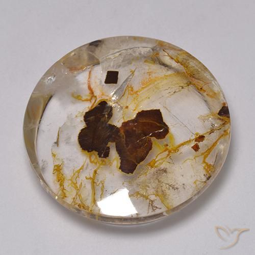 Quartz avec marcassite Multicolore naturelle Tour, 42.66 ct, Transparent