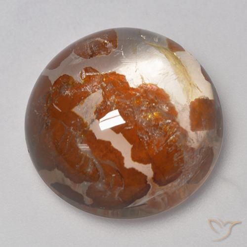 20.59ct Naturel Multicolore Quartz avec marcassite, Tour, Transparent