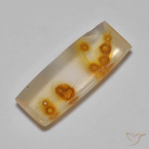 Quartz avec marcassite Multicolore naturelle Baquette, 7.80 ct, Transparent