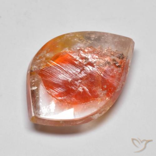 Quartz avec marcassite Multicolore naturelle Fantaisie, 14.85 ct, Transparent