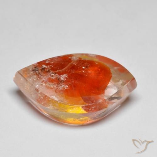 Quartz avec marcassite Multicolore naturelle Fantaisie, 14.85 ct, Transparent