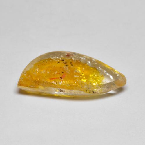 Quartz avec marcassite multicolore naturelle forme fantaisie, 4,65 ct, translucide