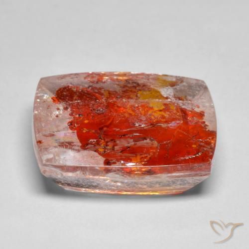 Quartz avec marcassite Multicolore naturelle Coussin, 13.12 ct, Translucide