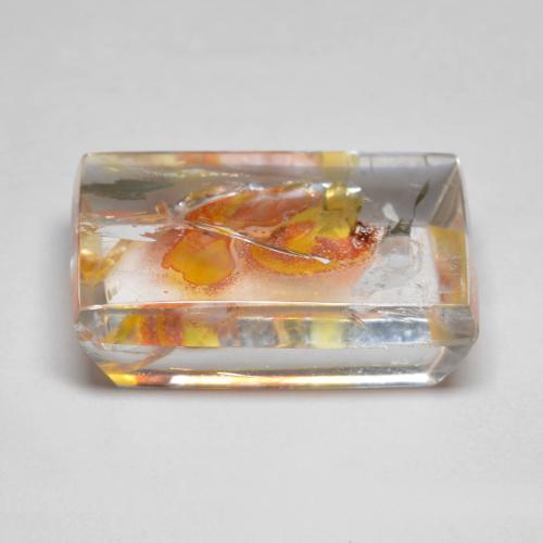 Quartz avec marcassite Multicolore naturelle Baquette, 12.19 ct, Transparent