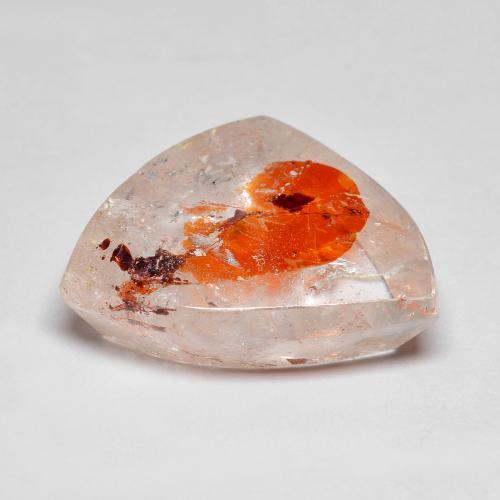 Quartz avec marcassite multicolore naturelle forme fantaisie, 13,35 ct, transparent