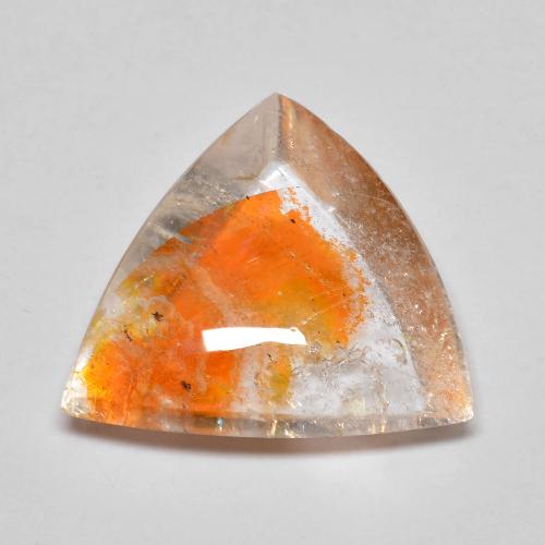 Quartz avec marcassite Multicolore naturelle Trillion, 4.96 ct, Transparent