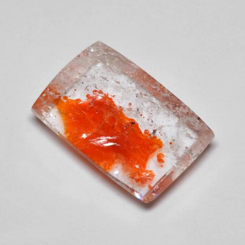 Quartz avec marcassite Multicolore naturelle Baquette, 6.46 ct, Transparent