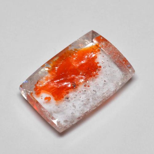 Quartz avec marcassite Multicolore naturelle Baquette, 6.46 ct, Transparent