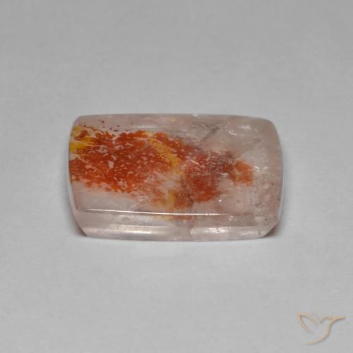 Quartz avec marcassite Multicolore naturelle Baquette, 9.82 ct, Transparent