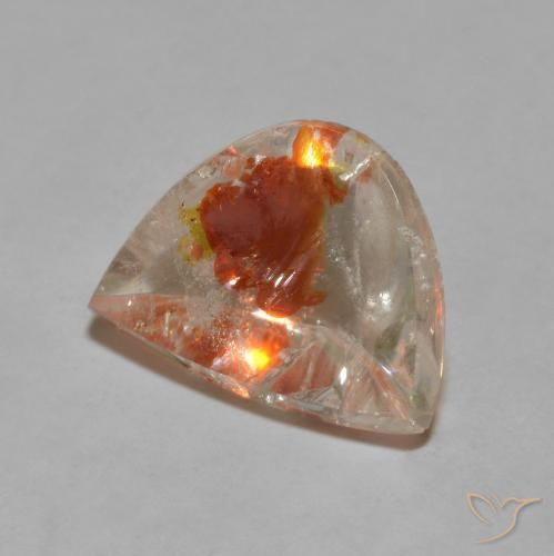 Quartz avec marcassite Multicolore naturelle Fantaisie, 5.59 ct, Transparent