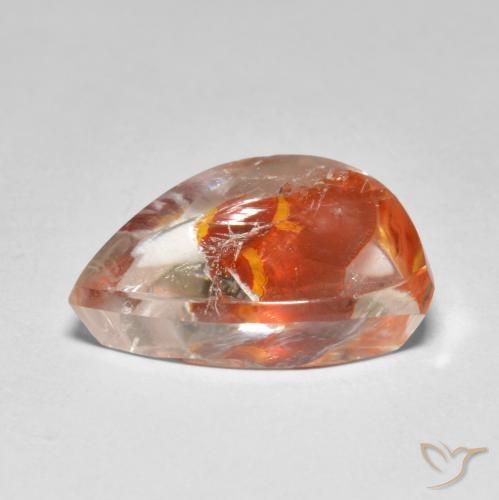 Quartz avec marcassite Multicolore naturelle Fantaisie, 8.89 ct, Transparent