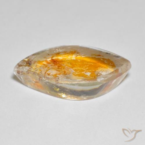 Quartz avec marcassite Multicolore naturelle Fantaisie, 9.60 ct, Transparent