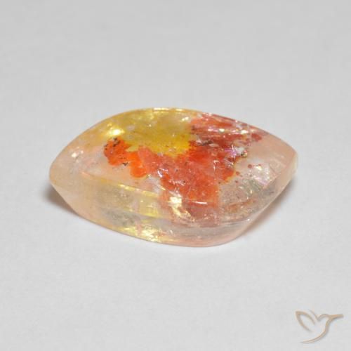 Quartz avec marcassite multicolore naturelle forme fantaisie, 5,96 ct, transparent