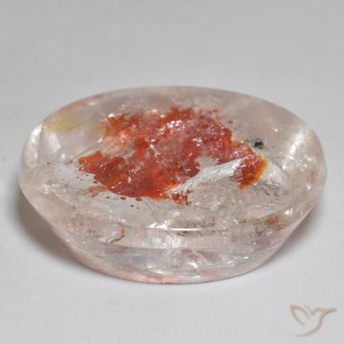 Quartz avec marcassite Multicolore naturelle ovale, 44.02 ct, Transparent