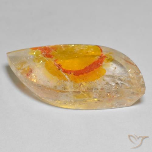 Quartz avec marcassite Multicolore naturelle Fantaisie, 26.91 ct, Transparent